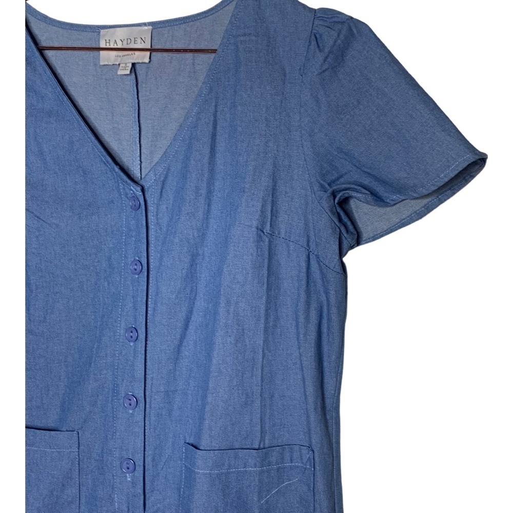 Hayden Los Angeles Chambray Jumpsuit - Picture 4 of 6